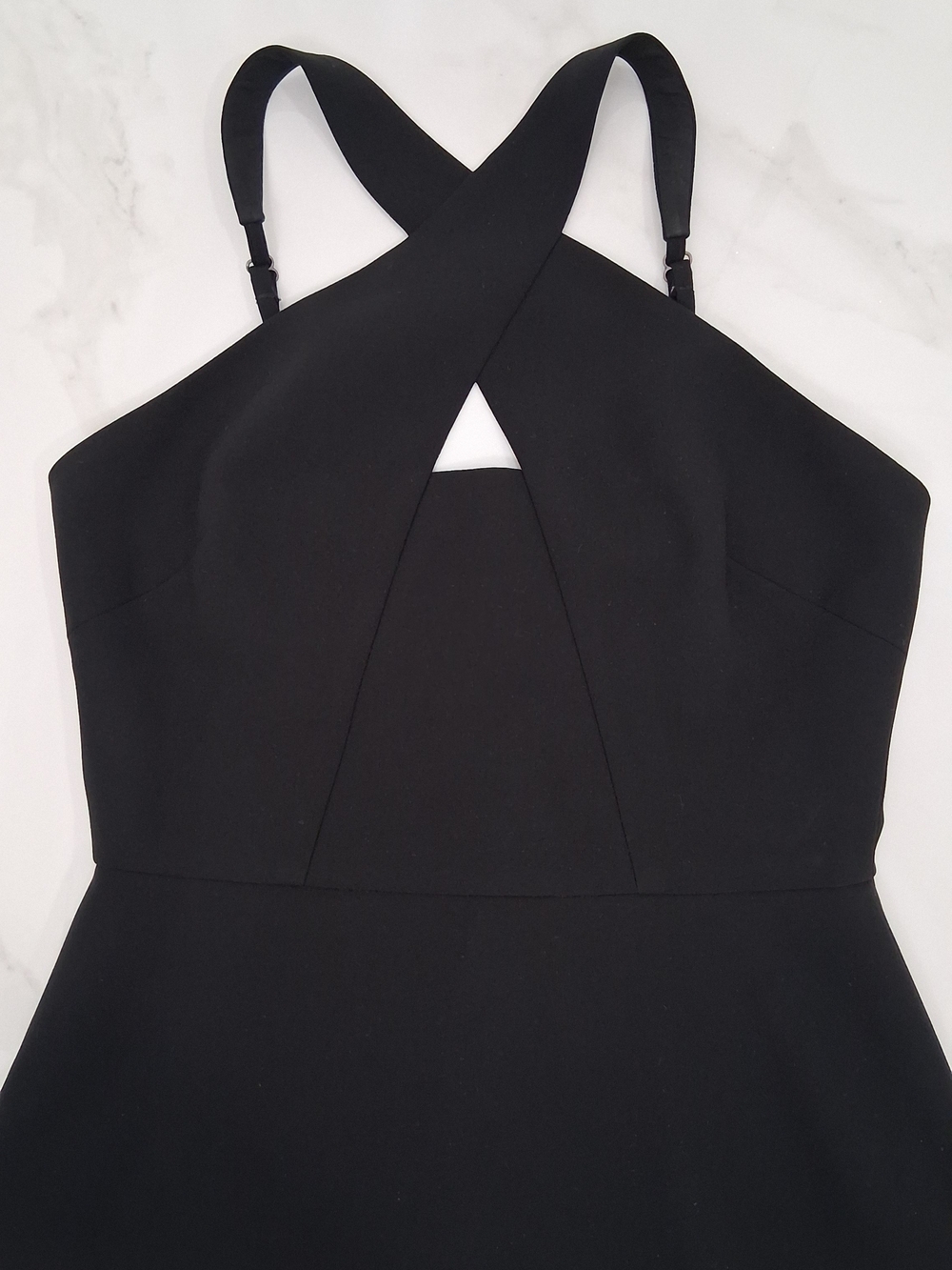 BCBGMaxAzria Black Women's Crossover Shirt